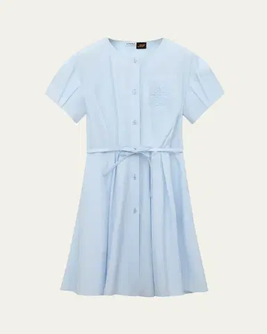 Loewe x Paula's Ibiza Puff-Sleeve Pleated Shirtdress | Thumbnail 4