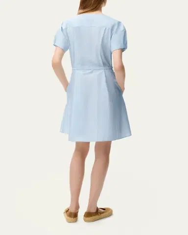 Loewe x Paula's Ibiza Puff-Sleeve Pleated Shirtdress | Thumbnail 6