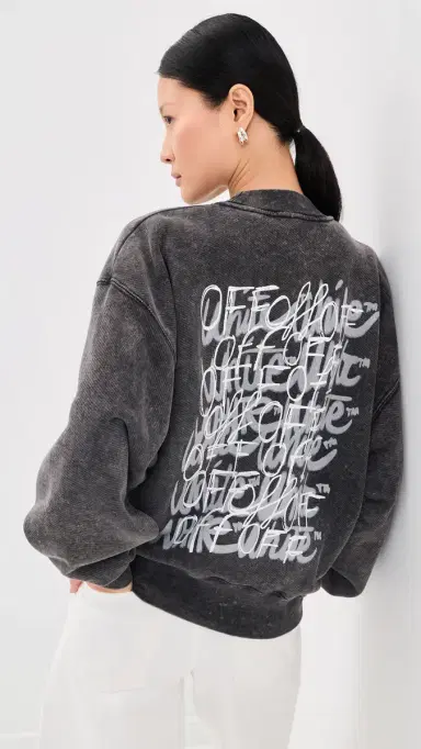 Off-White Off arker Over Pullover arble Black | Thumbnail 2