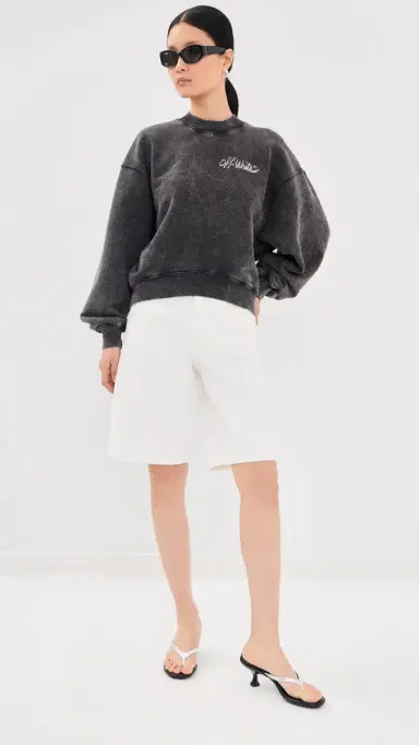 Off-White Off arker Over Pullover arble Black | Thumbnail 5