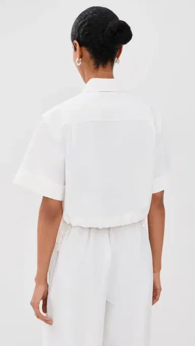 Simkhai Ryett Cropped Button Down Shirt | Thumbnail 3 Simkhai Ryett Cropped Button Down Shirt | Thumbnail 3
