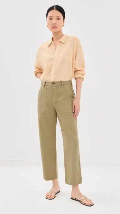 Nili Lotan Earl Herringbone Pants French Khaki | Thumbnail 5 Nili Lotan Earl Herringbone Pants French Khaki | Thumbnail 5
