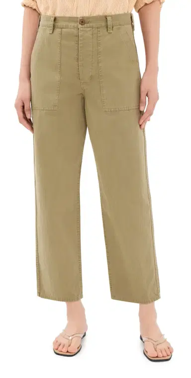 Nili Lotan Earl Herringbone Pants French Khaki | Thumbnail 1 Nili Lotan Earl Herringbone Pants French Khaki | Thumbnail 1