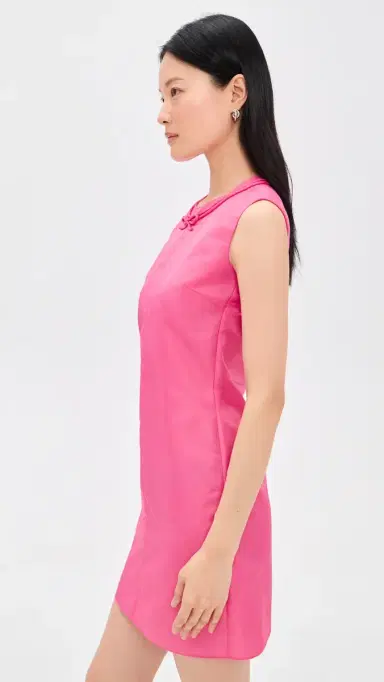 MM6 MAISON MARGIELA Bow Mini Dress Pink 40 | Thumbnail 4