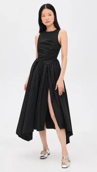 MSGM Sleeveless Maxi Dress Black | Thumbnail 2