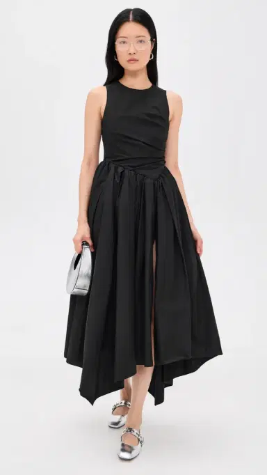 MSGM Sleeveless Maxi Dress Black | Thumbnail 5