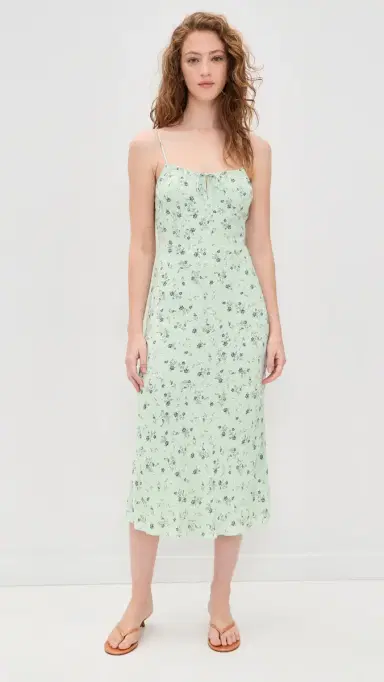 Favorite Daughter The One That Got Away Midi Dress Ditsy Floral 6 | Thumbnail 2