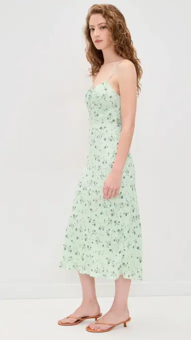 Favorite Daughter The One That Got Away Midi Dress Ditsy Floral 6 | Thumbnail 4