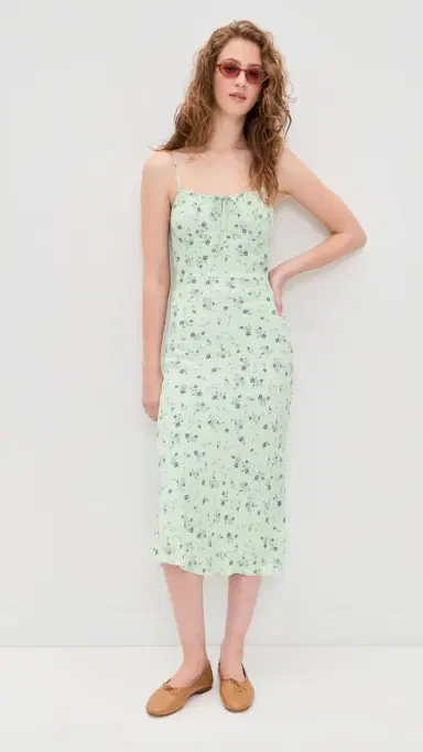 Favorite Daughter The One That Got Away Midi Dress Ditsy Floral 6 | Thumbnail 5