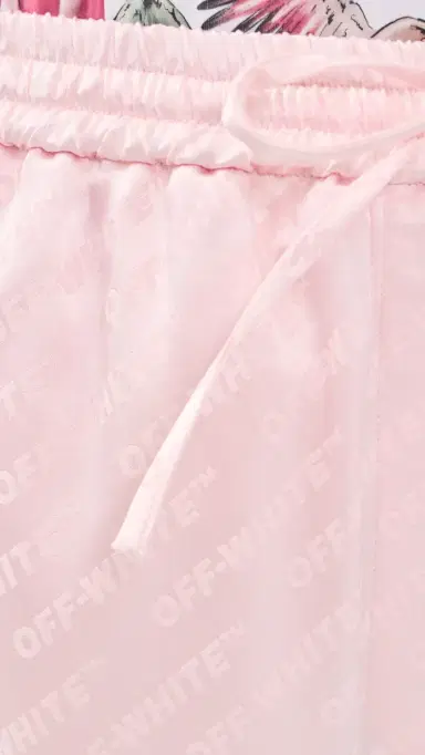 Off-White Satin Pajama Pants Soft | Thumbnail 6 Off-White Satin Pajama Pants Soft | Thumbnail 6