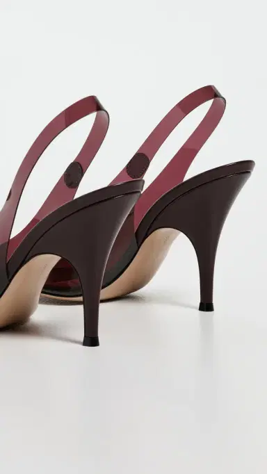 Gianvito Rossi Glass + Vitello Heels Bourgogne/Royale 39 | Thumbnail 4