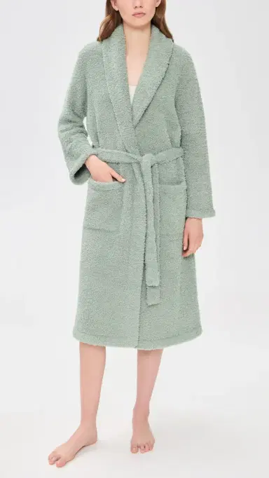 Barefoot Dreams CozyChic Adult Robe Wave | Thumbnail 5 Barefoot Dreams CozyChic Adult Robe Wave | Thumbnail 5