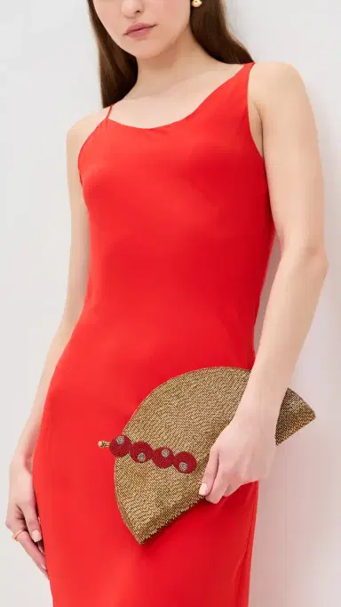 SIMONMILLER Beaded Lune Clutch Old Fashioned | Thumbnail 3 SIMONMILLER Beaded Lune Clutch Old Fashioned | Thumbnail 3