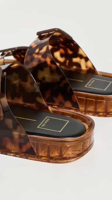 Dolce Vita Julio Jelly Sandals Tortoise Vinyl | Thumbnail 4