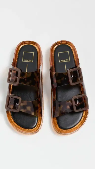 Dolce Vita Julio Jelly Sandals Tortoise Vinyl | Thumbnail 5