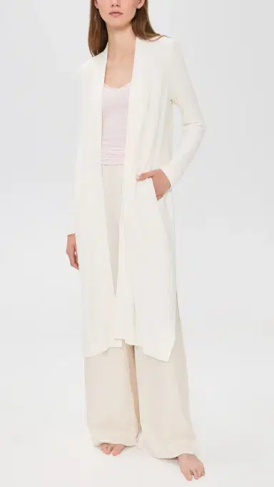 Barefoot Dreams CozyChic Ultra Lite Everything Cardigan Pearl | Thumbnail 2 Barefoot Dreams CozyChic Ultra Lite Everything Cardigan Pearl | Thumbnail 2