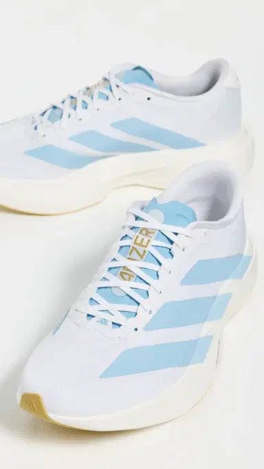Adidas Adizero EVO SL Sneakers White/Clear Blue/Matte Gold 5 | Thumbnail 5