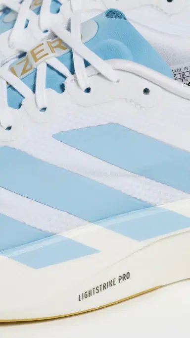 Adidas Adizero EVO SL Sneakers White/Clear Blue/Matte Gold 5 | Thumbnail 6