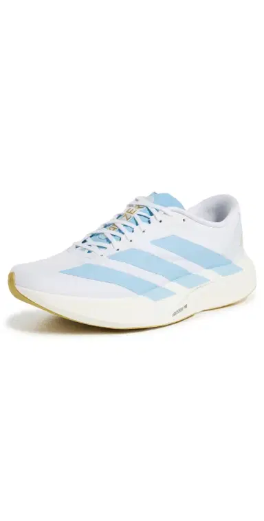 Adidas Adizero EVO SL Sneakers White/Clear Blue/Matte Gold 5 | Thumbnail 1