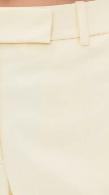 RENGGLI Cotton Twill Tailored Trousers Buttercream 6 | Thumbnail 6