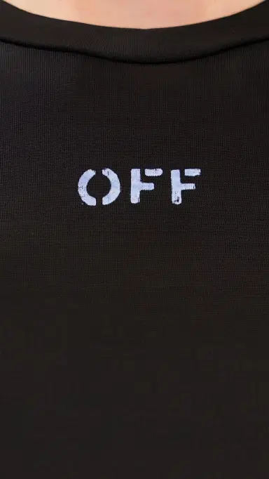 Off-White Off Stamp Second Skin Long Sleeve Crew Tee Black 42 | Thumbnail 6