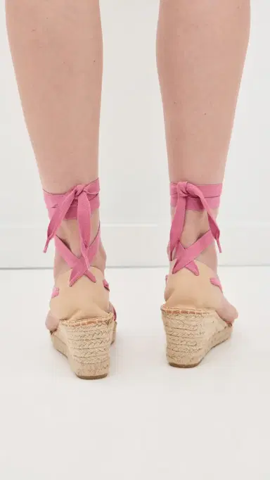 Naguisa Moraira Wedge Espadrilles Pink 39 | Thumbnail 3