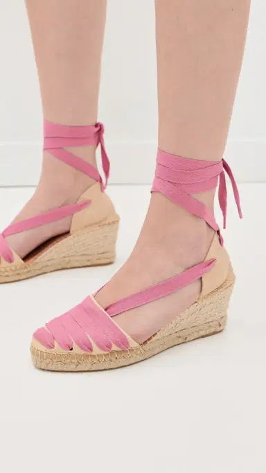 Naguisa Moraira Wedge Espadrilles Pink 39 | Thumbnail 5