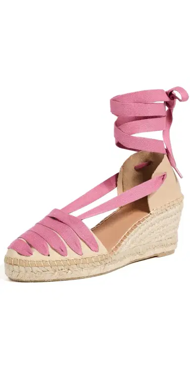 Naguisa Moraira Wedge Espadrilles Pink 39 | Thumbnail 1