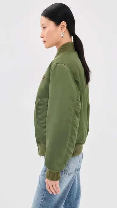 Off-White Embroidered Nylon Bomber Jacket Beech | Thumbnail 4