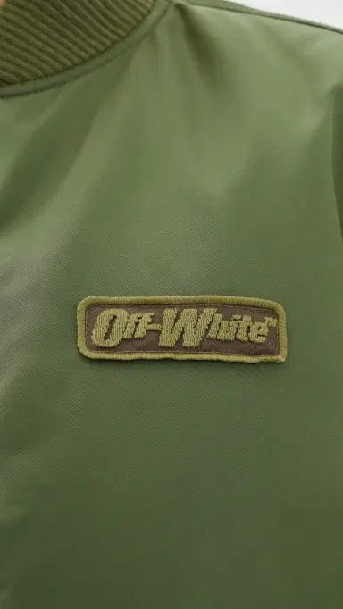 Off-White Embroidered Nylon Bomber Jacket Beech | Thumbnail 6