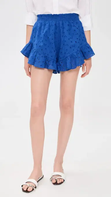 Playa Lucila Ruffle Shorts Blue L | Thumbnail 2