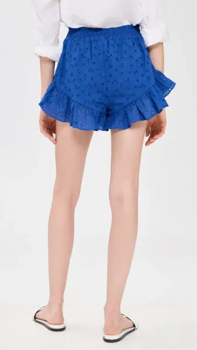 Playa Lucila Ruffle Shorts Blue L | Thumbnail 3