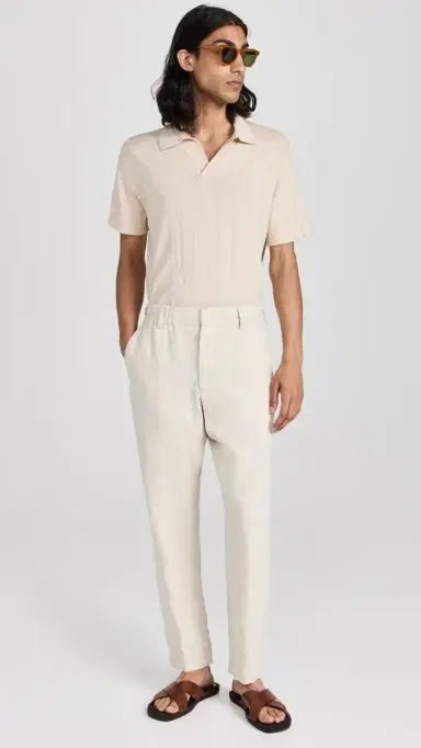 NN07 Billie Linen Pants Oat | Thumbnail 5