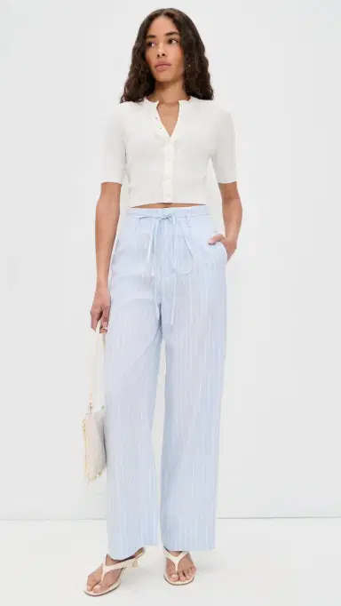 Onia Paperbag Trousers Light Sky 2 | Thumbnail 5