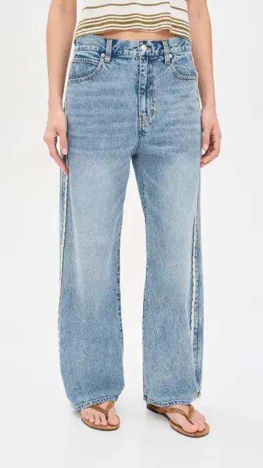 FRAME The Crochet Bow Crop Jeans Aura | Thumbnail 2 FRAME The Crochet Bow Crop Jeans Aura | Thumbnail 2