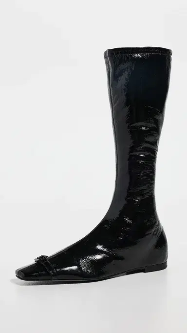 Courrèges Flat Buckle Vinyl Boots | Thumbnail 2 Courrèges Flat Buckle Vinyl Boots | Thumbnail 2