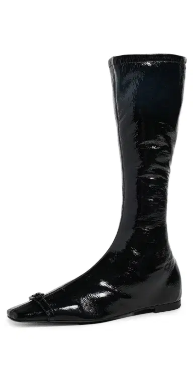 Courrèges Flat Buckle Vinyl Boots | Thumbnail 1 Courrèges Flat Buckle Vinyl Boots | Thumbnail 1