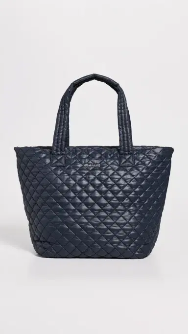 MZ Wallace Medium Metro Deluxe Tote Bag Navy One Size | Thumbnail 2