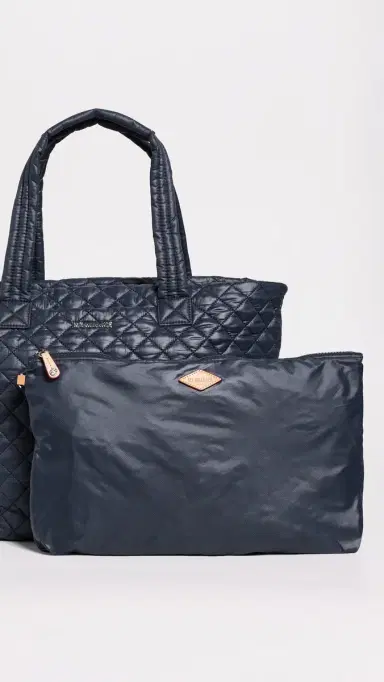 MZ Wallace Medium Metro Deluxe Tote Bag Navy One Size | Thumbnail 5