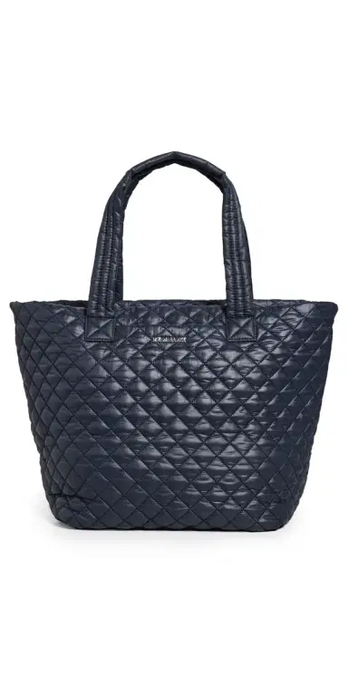 MZ Wallace Medium Metro Deluxe Tote Bag Navy One Size | Thumbnail 1