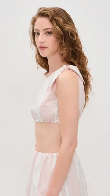 POSSE Rosie Tie Top Pink tripe | Thumbnail 4