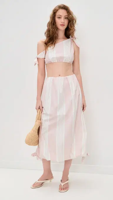 POSSE Rosie Tie Top Pink tripe | Thumbnail 5