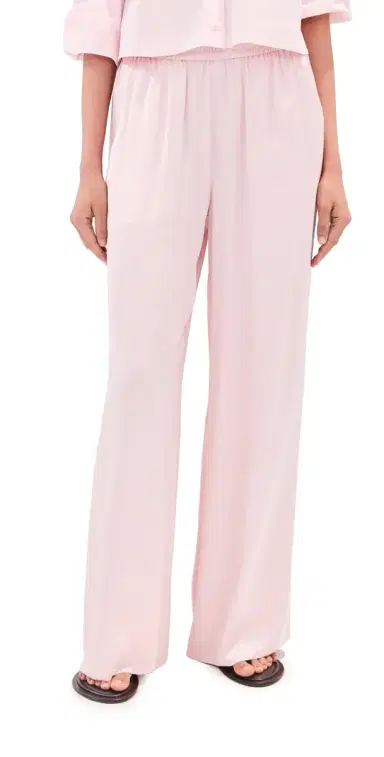 LE BOP Arden Satin Pants Pale Pink | Thumbnail 1 LE BOP Arden Satin Pants Pale Pink | Thumbnail 1