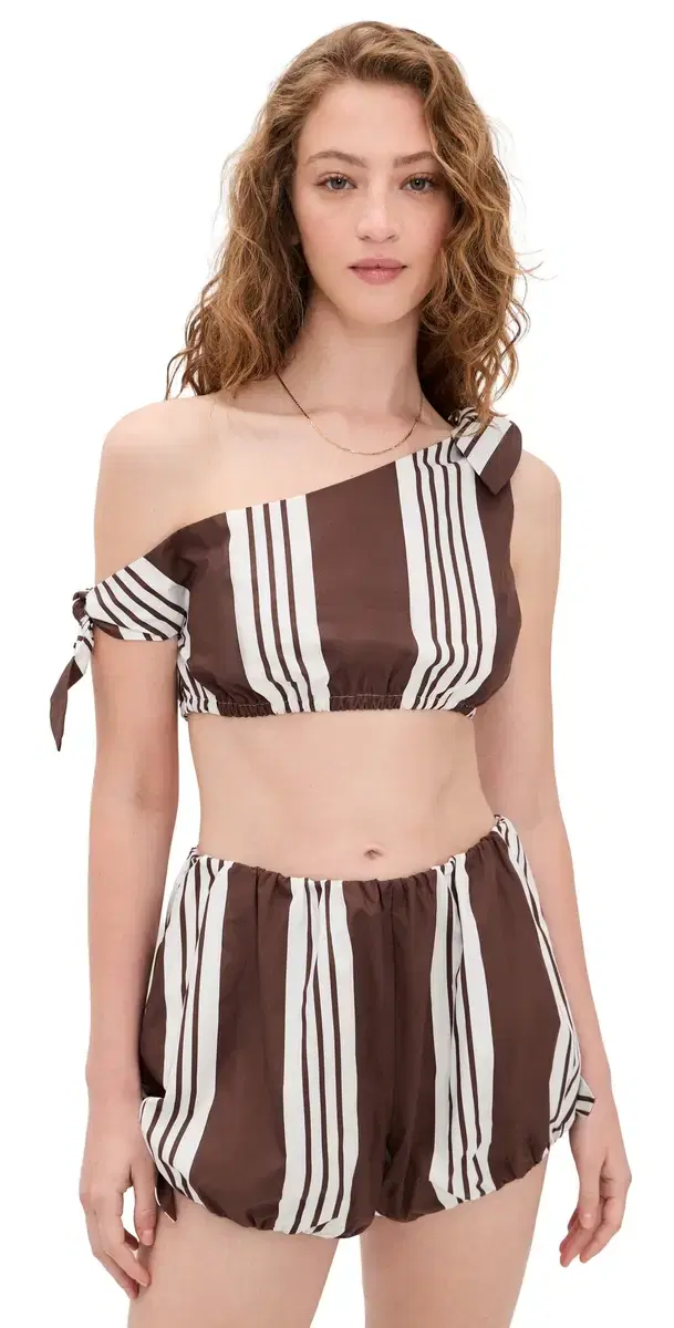 POSSE Rosie Tie Top Chocolate tripe