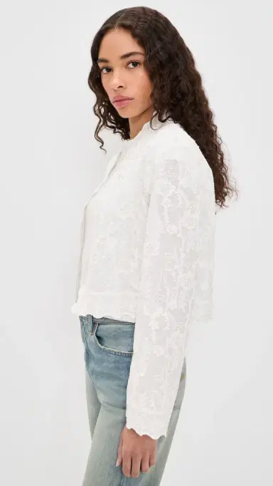 Arianne Elmy Embroidered Jacket White S | Thumbnail 4 Arianne Elmy Embroidered Jacket White S | Thumbnail 4