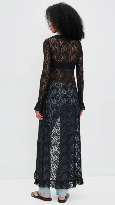 LIONESS Long Nights Maxi Dress Noir | Thumbnail 3 LIONESS Long Nights Maxi Dress Noir | Thumbnail 3