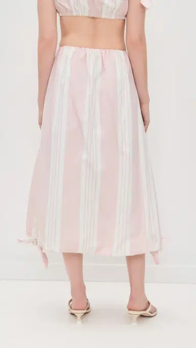 POSSE Rosie Bubble Skirt Pink tripe | Thumbnail 3