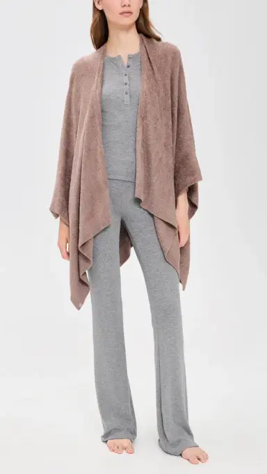 Barefoot Dreams Weekend Wrap Sable One Size | Thumbnail 5 Barefoot Dreams Weekend Wrap Sable One Size | Thumbnail 5