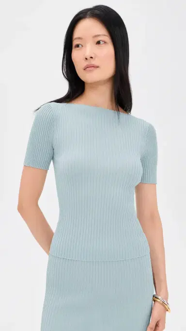 LESET Blake Rib Short Sleeve Tee Mirage L | Thumbnail 2 LESET Blake Rib Short Sleeve Tee Mirage L | Thumbnail 2