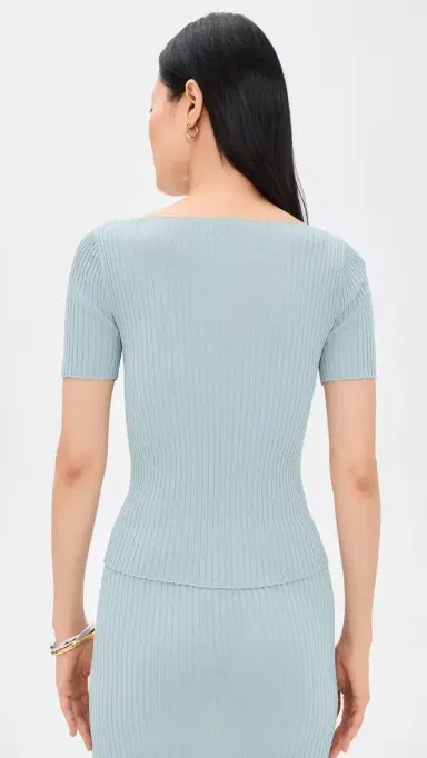 LESET Blake Rib Short Sleeve Tee Mirage L | Thumbnail 3 LESET Blake Rib Short Sleeve Tee Mirage L | Thumbnail 3